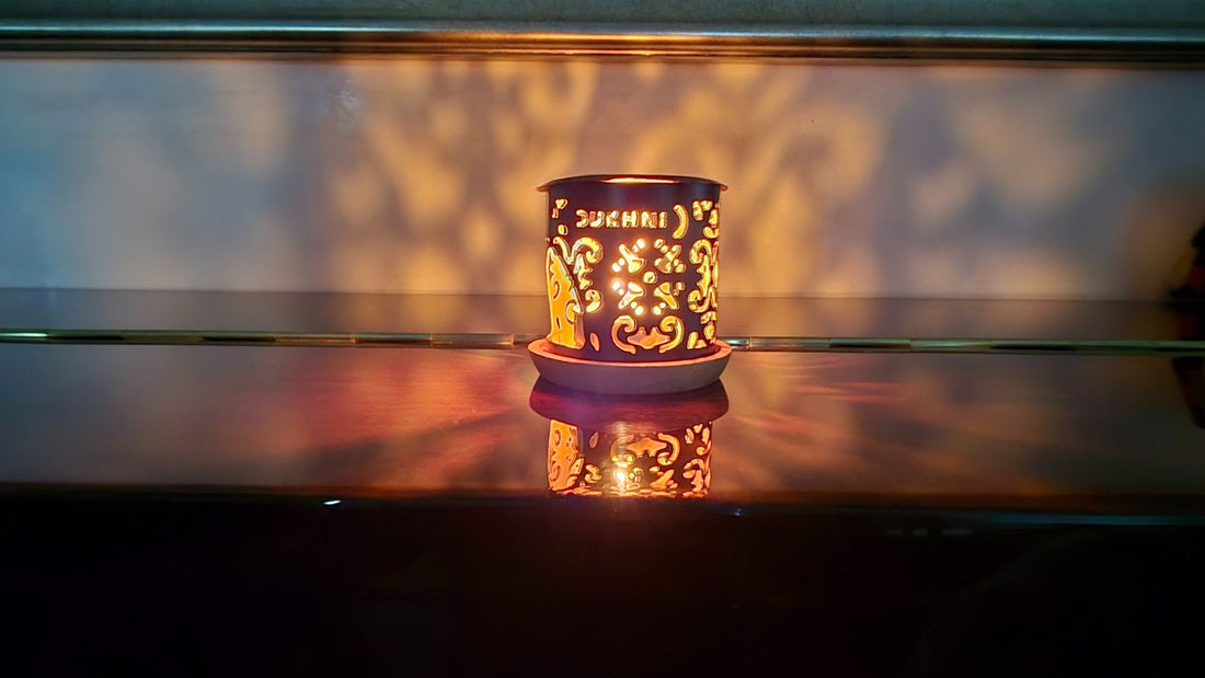 candle burner for burning bakhoor