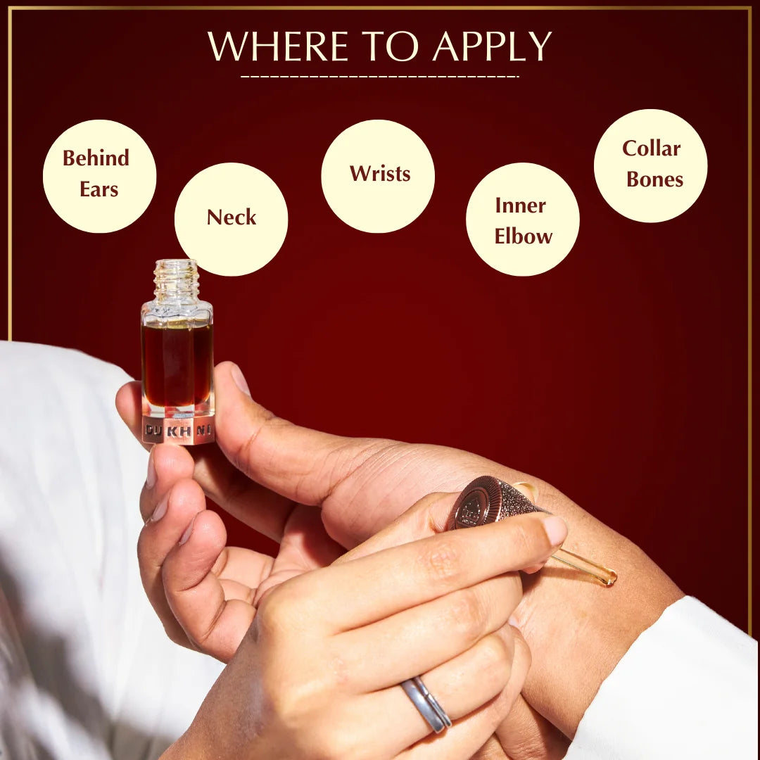 attar oil where to apply attar