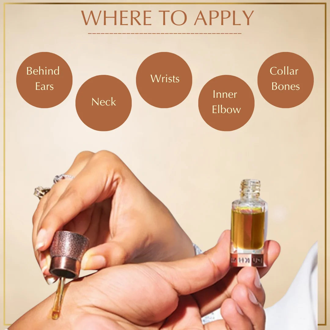 How to apply attar longasting fragrance